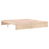 Stella Homewares Bed Frame without Mattress Solid Wood 183x203 cm King