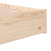 Stella Homewares Bed Frame without Mattress Solid Wood 183x203 cm King