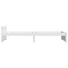 Stella Homewares Bed Frame without Mattress White Solid Wood 90x190 cm