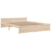 Stella Homewares Bed Frame without Mattress Solid Wood 135x190 cm