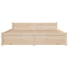 Stella Homewares Bed Frame without Mattress Solid Wood 135x190 cm