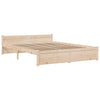 Stella Homewares Bed Frame without Mattress Solid Wood 150x200 cm