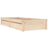 Stella Homewares Bed Frame without Mattress with Drawers 90x190 cm