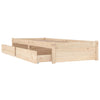 Stella Homewares Bed Frame without Mattress with Drawers 90x190 cm