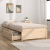 Stella Homewares Bed Frame without Mattress with Drawers 90x190 cm