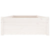 Stella Homewares Bed Frame without Mattress with Drawers White 90x190 cm