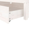 Stella Homewares Bed Frame without Mattress with Drawers White 90x190 cm