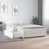 Stella Homewares Bed Frame without Mattress with Drawers White 90x190 cm