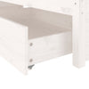 Stella Homewares Bed Frame without Mattress with Drawers White 135x190 cm