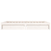 Stella Homewares Bed Frame without Mattress with Drawers White 183x203 cm King