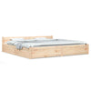 Stella Homewares Bed Frame without Mattress with Drawers 183x203 cm King