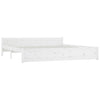 Stella Homewares Bed Frame without Mattress with Drawers White 183x203 cm King