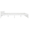 Stella Homewares Bed Frame without Mattress with Drawers White 183x203 cm King