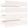 Stella Homewares Bed Frame without Mattress with Drawers White 183x203 cm King
