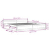Stella Homewares Bed Frame without Mattress with Drawers White 183x203 cm King