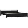 Stella Homewares Bed Frame without Mattress with Drawers Black 183x203 cm King
