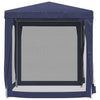 Stella Homewares Party Tent with 4 Mesh Sidewalls Blue 2x2 m HDPE