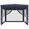 Stella Homewares Party Tent with 4 Mesh Sidewalls Blue 3x4 m HDPE