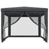 Stella Homewares Party Tent with 4 Mesh Sidewalls Anthracite 3x4 m HDPE
