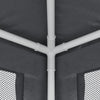 Stella Homewares Party Tent with 6 Mesh Sidewalls Anthracite 3x6 m HDPE