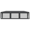 Stella Homewares Party Tent with 8 Mesh Sidewalls Anthracite 3x9 m HDPE
