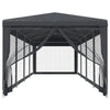 Stella Homewares Party Tent with 10 Mesh Sidewalls Anthracite 3x12 m HDPE