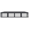 Stella Homewares Party Tent with 10 Mesh Sidewalls Anthracite 3x12 m HDPE