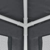 Stella Homewares Party Tent with 6 Mesh Sidewalls Anthracite 6x4 m HDPE