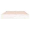 Stella Homewares Bed Frame without Mattress White Solid Wood 150x200 cm