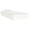 Stella Homewares Bed Frame without Mattress White Solid Wood 90x190 cm