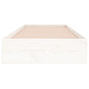 Stella Homewares Bed Frame without Mattress White Solid Wood 90x190 cm