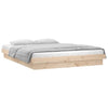 Stella Homewares LED Bed Frame without Mattress 150x200 cm Solid Wood
