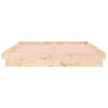 Stella Homewares LED Bed Frame without Mattress 150x200 cm Solid Wood