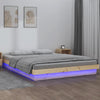 Stella Homewares LED Bed Frame without Mattress 150x200 cm Solid Wood