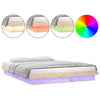 Stella Homewares LED Bed Frame without Mattress 135x190 cm Solid Wood