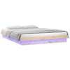 Stella Homewares LED Bed Frame without Mattress 135x190 cm Solid Wood