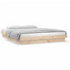 Stella Homewares LED Bed Frame without Mattress 135x190 cm Solid Wood