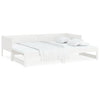 Stella Homewares Pull-out Day Bed without Mattress White 2x(90x190) cm