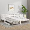 Stella Homewares Pull-out Day Bed without Mattress White 2x(90x190) cm