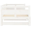 Stella Homewares Pull-out Day Bed without Mattress White 2x(90x190) cm