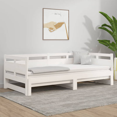 Stella Homewares Pull-out Day Bed without Mattress White 2x(90x190) cm