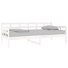 Stella Homewares Day Bed without Mattress White Solid Wood Pine 90x190 cm