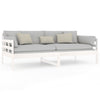Stella Homewares Day Bed without Mattress White Solid Wood Pine 90x190 cm