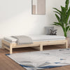 Stella Homewares Pull-out Day Bed without Mattress 2x(90x190) cm Solid Wood Pine