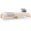 Stella Homewares Pull-out Day Bed without Mattress 2x(90x190) cm Solid Wood Pine
