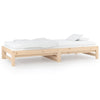 Stella Homewares Pull-out Day Bed without Mattress 2x(90x190) cm Solid Wood Pine