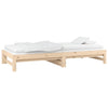 Stella Homewares Pull-out Day Bed without Mattress 2x(90x190) cm Solid Wood Pine