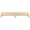 Stella Homewares Pull-out Day Bed without Mattress 2x(90x190) cm Solid Wood Pine