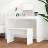 Stella Homewares Dressing Stool White 70x35x45 cm Engineered Wood