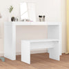 Stella Homewares Dressing Stool White 70x35x45 cm Engineered Wood